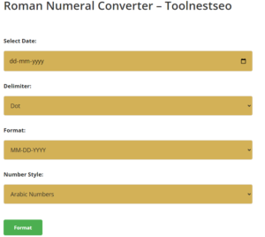 Roman Numeral Converter - Toolnestseo