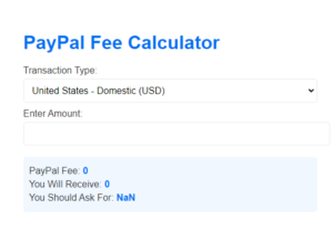 Best Paypal fee calculator-toolnestseo