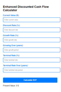 Best Discounted Cash Flow Calculator-Toolnestseo